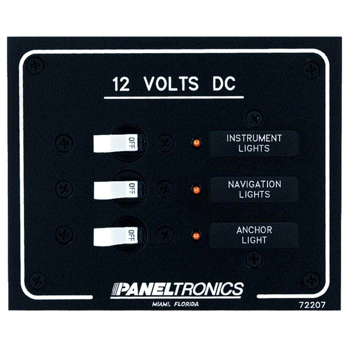 Buy Paneltronics 9972207B Standard DC 3 Position Breaker Panel w/LEDs -