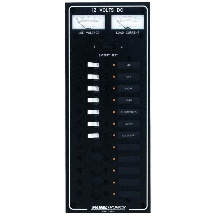 Buy Paneltronics 9972220B Standard DC 12 Position Breaker Panel w/LEDs -