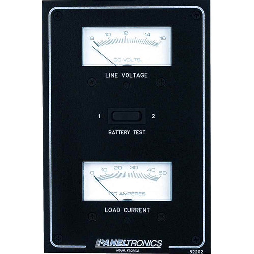 Buy Paneltronics 9982202B Standard DC Meter Panel w/Voltmeter & Ammeter -