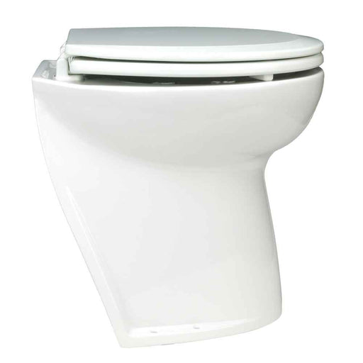Buy Jabsco 58220-1012 Deluxe Flush Electric Toilet - Raw Water - Angled