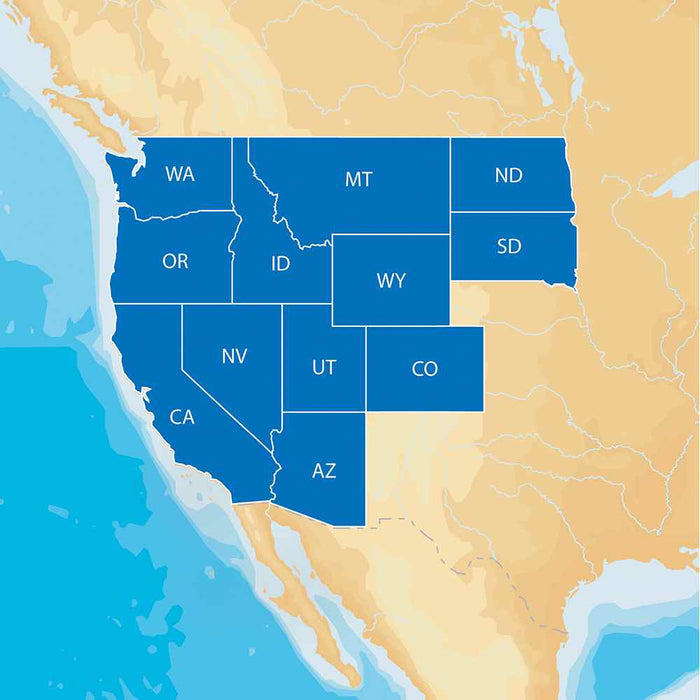 Buy Navionics MSD/HMPT-W6 HotMaps Platinum Lake Maps - West - microSD /SD