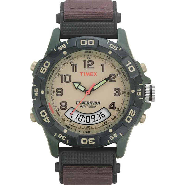 Buy Timex T45181 Expedition Resin Combo Classic Analog Green/Black/Brown -