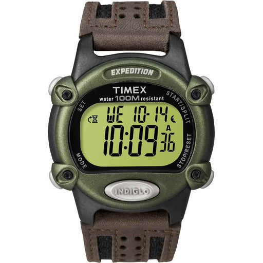 Buy Timex T48042 Expedition Men's Chrono Alarm Timer - Green/Black/Brown -
