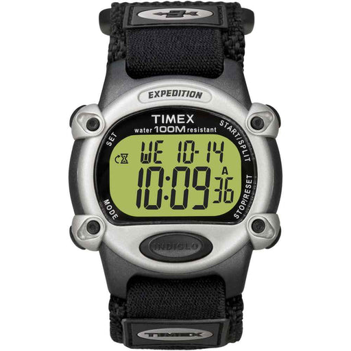 Buy Timex T48061 Expedition Mens Chrono Alarm Timer Silver/Black - Outdoor