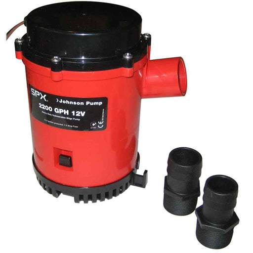 Buy Johnson Pump 22004 2200 GPH Bilge Pump 1-1/8" Hose 12V Threaded Port -