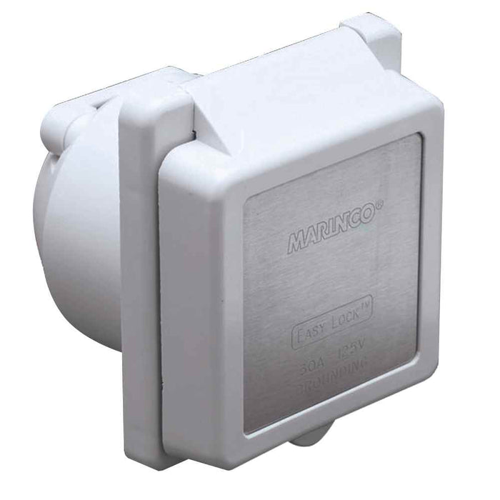 Buy Marinco 301EL-B 301EL-B 30A Power Inlet - White - 125V - Marine