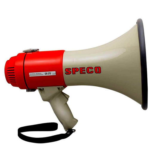Buy Speco Tech ER370 ER370 Deluxe Megaphone w/Siren - Red/Grey - 16W -