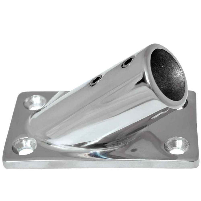 Buy Whitecap 6078C 7/8 " O.D. 30 deg Rectangle Base SS Rail Fitting -