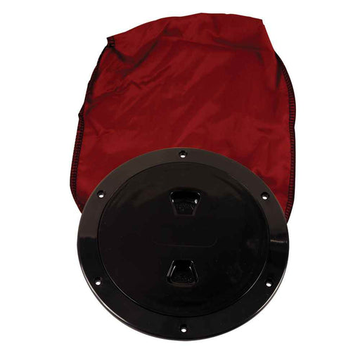 Buy Beckson Marine DP60BB 6" Stow-Away Deck Plate - Black w/12" Bag -