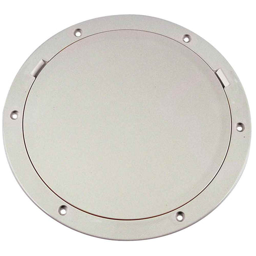 Buy Beckson Marine DP81-W 8" Smooth Center Pry-Out Deck Plate - White -