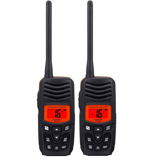 Buy Standard Horizon HX100 HX100 2.5W Floating Handheld VHF - 2-Pack -