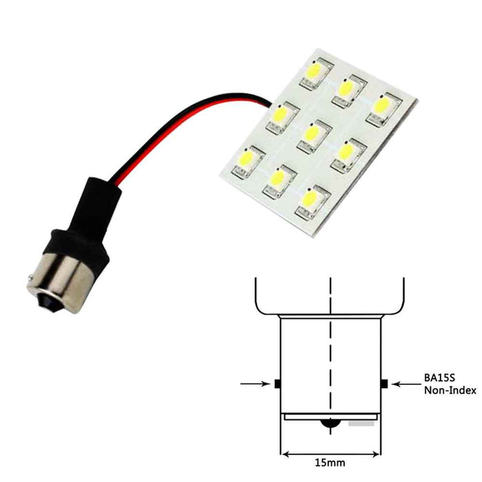 Buy Lunasea Lighting LLB-229W-21-00 Bayonet 9 LED Bulb BA15S - 12VAC or