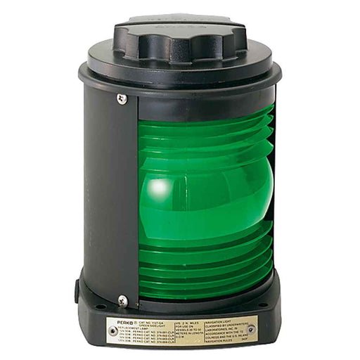 Buy Perko 1127GA0BLK Side Light - Black Plastic, Green Lens - Marine
