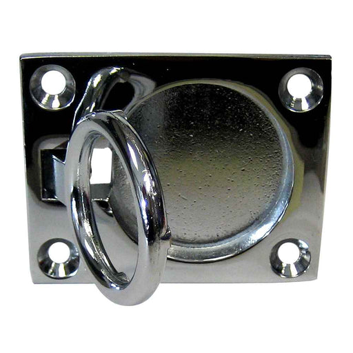 Buy Whitecap S-3362C Flush Pull Ring - CP/Brass - 2" x 2-1/2" - Marine