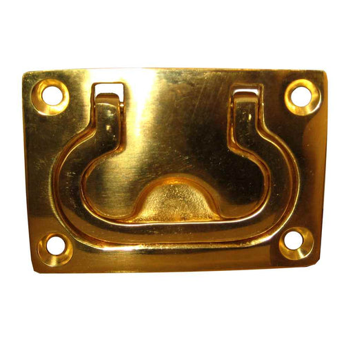 Buy Whitecap S-3364BC Flush Pull Ring - Polished Brass - 3" x 2" - Marine