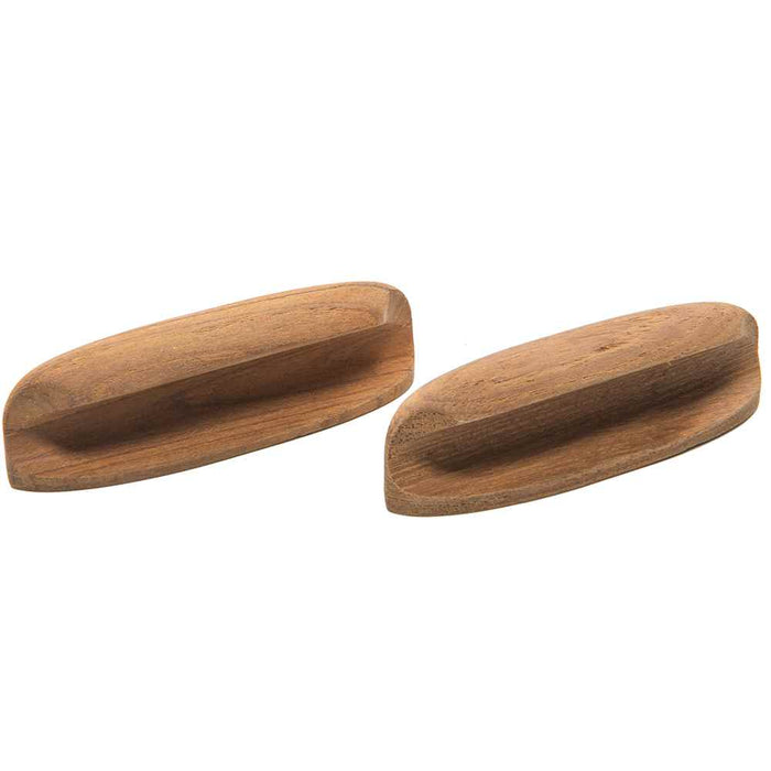 Buy Whitecap 60147-A Teak Oval Drawer Pull - 4"L - 2 Pack - Marine