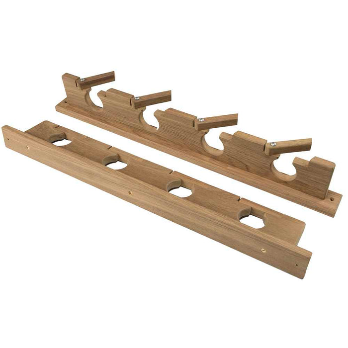 Buy Whitecap 60620 Teak Lock-In Four-Rod Storage Rack - Marine Hardware