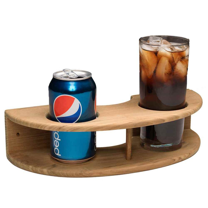 Buy Whitecap 63218 Teak Curved Two-Drink Rack - Marine Hardware Online|RV