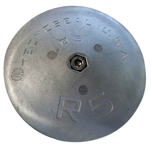 Buy Tecnoseal R5 R5 Rudder Anode - Zinc - 5" Diameter x 7/8" Thickness -