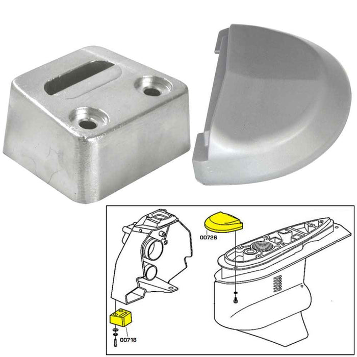 Buy Tecnoseal 20708AL Anode Kit w/Hardware - Volvo SX - Aluminum - Boat