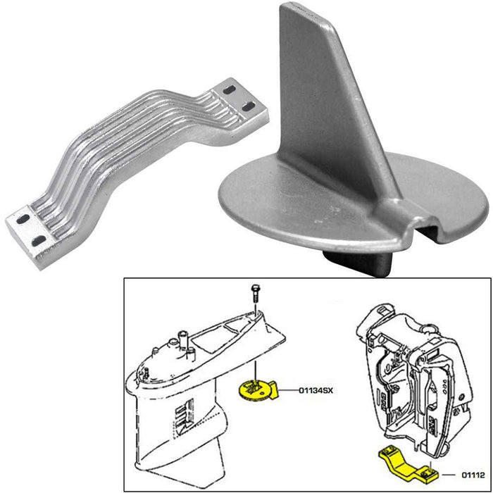 Buy Tecnoseal 21102AL Anode Kit w/Hardware - Yamaha 150-200HP Left Hand