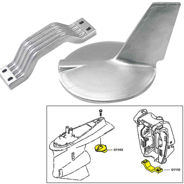 Buy Tecnoseal 21106AL Anode Kit w/Hardware - Yamaha 200-300HP