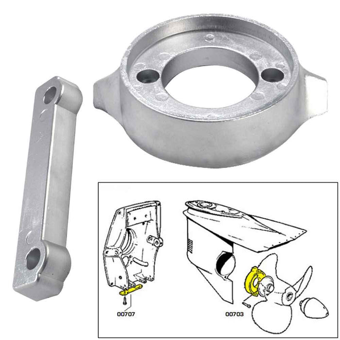 Buy Tecnoseal 20701AL Anode Kit w/Hardware - Volvo 280 - Aluminum - Boat