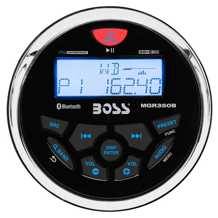 Buy Boss Audio MGR350B MGR350B Marine Gauge Style Radio - MP3/AM/FM/RDS