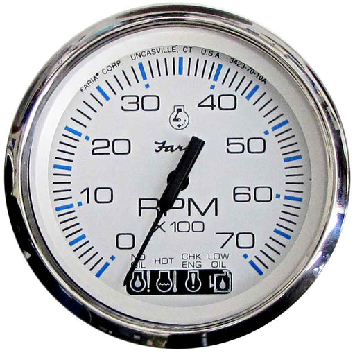 Buy Faria Beede Instruments 33850 Chesapeake White SS 4" Tachometer