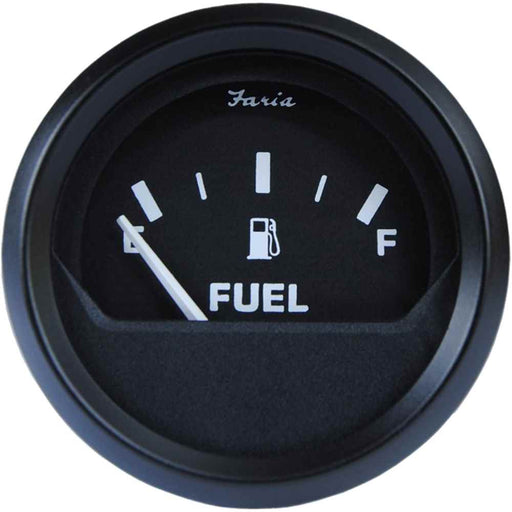 Buy Faria Beede Instruments 12801 Euro Black 2" Fuel Level Gauge - Marine