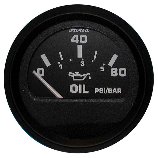 Buy Faria Beede Instruments 12803 Euro Black 2" Oil Pressure Gauge (80