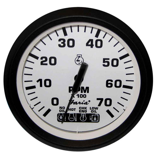 Buy Faria Beede Instruments 32950 Euro White 4" Tachometer w/ SystemCheck