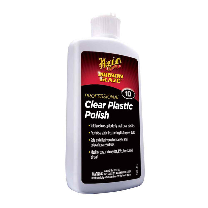 Buy Meguiar's M1008 10 Clear Plastic Polish - 8oz - Boat Outfitting