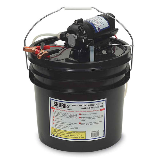 Buy Shurflo 8050-305-426 Oil Change Pump w/3.5 Gallon Bucket - 12 VDC, 1.5