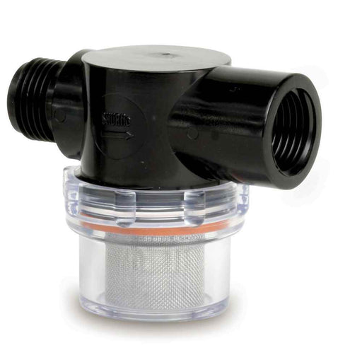 Buy Shurflo 255-313 Twist-On Water Strainer - 1/2" Pipe Inlet - Clear Bowl