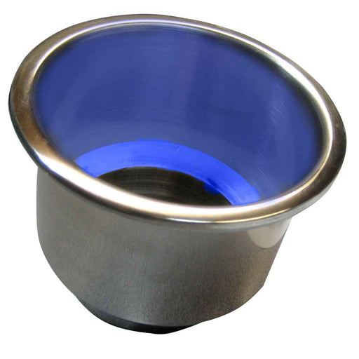 Buy Whitecap S-3511BC Flush Mount Cup Holder w/Blue LED Light - Stainless