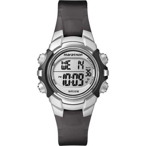 Buy Timex T5K805 Marathon Digital Mid-Size Watch - Black/Silver - Outdoor