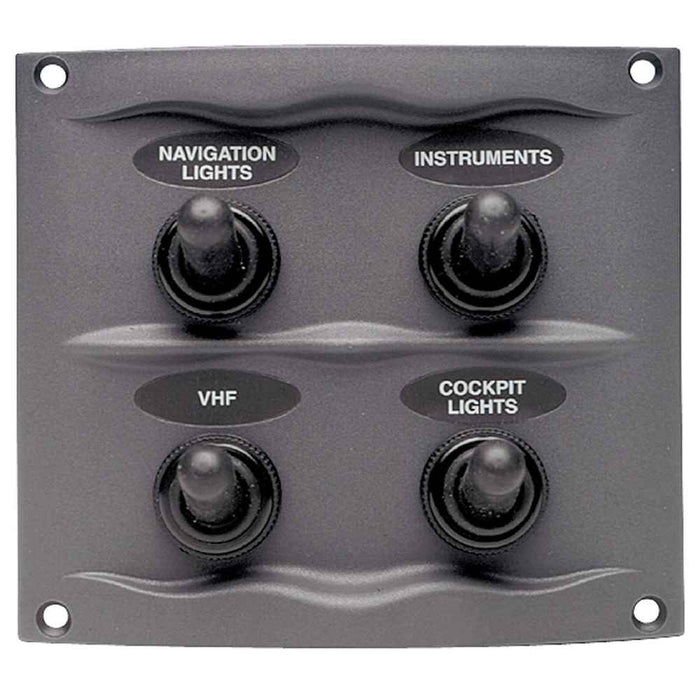 Buy Marinco 900-4WP Splash Proof Panel - 4 Way - Grey - Marine Electrical