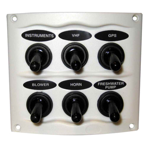 Buy Marinco 900-6WPW Waterproof Panel - 6 Switches - White - Marine
