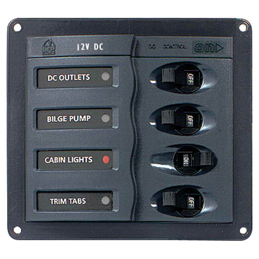 Buy BEP Marine 900-DC Circuit Breaker Panel - 4-Way - Marine Electrical