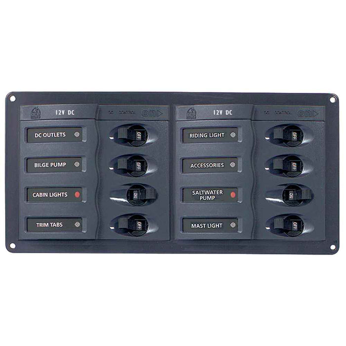 Buy BEP Marine 901H DC Panel - 8-Way - Horizontal - Marine Electrical