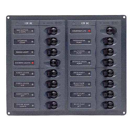 Buy BEP Marine 904NM DC Panel - 16-Way - No Meter - Marine Electrical