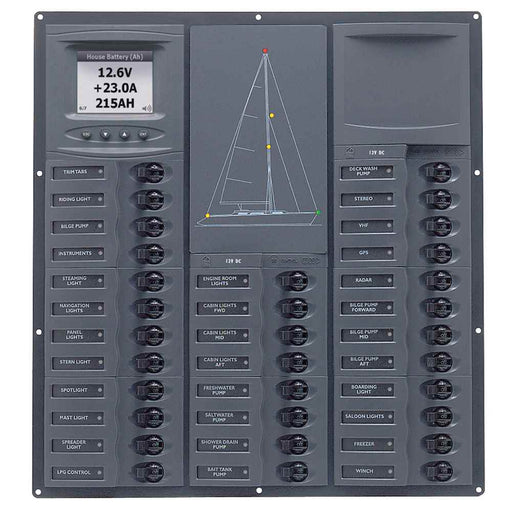 Buy BEP Marine NC32Y-DCSM Cruiser Series DC Circuit Breaker Panel