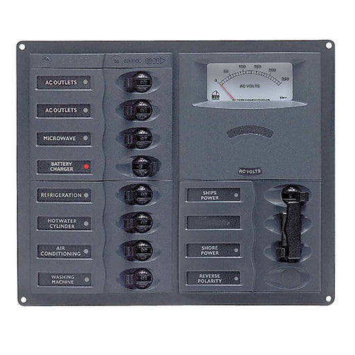 Buy BEP Marine 900-AC2H-AM-110 AC Circuit Breaker Panel w/Analog Meters