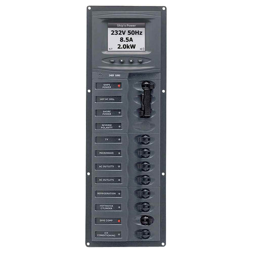Buy BEP Marine 900-AC2V-ACSM AC Circuit Breaker Panel w/Digital Meters