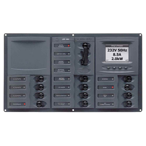Buy BEP Marine 900-AC3-ACSM AC Circuit Breaker Panel w/Digital Meters