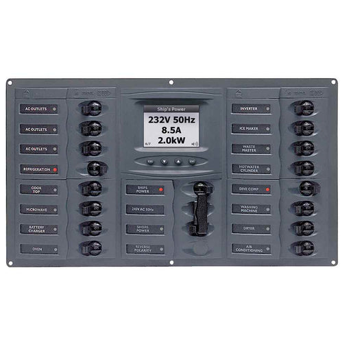 Buy BEP Marine 900-AC4-ACSM-110 AC Circuit Breaker Panel w/Digital Meters