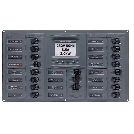 Buy BEP Marine 900-AC4-ACSM AC Circuit Breaker Panel w/Digital Meters