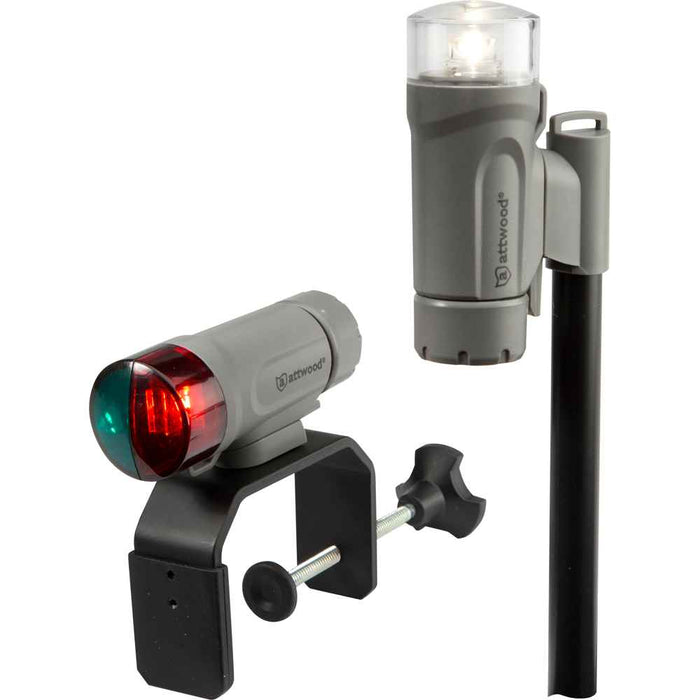 Buy Attwood Marine 14190-7 Clamp-On Portable LED Light Kit - Marine Gray -