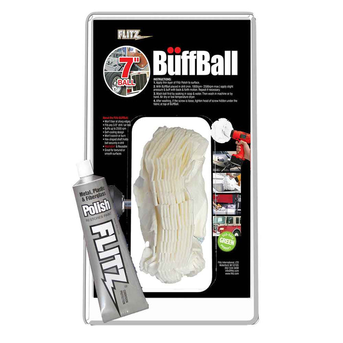 Buy Flitz WB 201-50 Buff Ball - Extra Large 7" - White w/1.76oz Tube